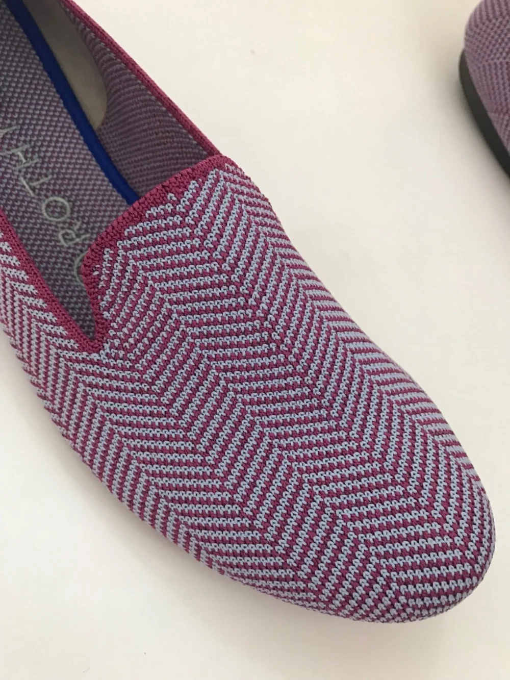 ROTHY’S The Loafer Herringbone Flat Amethyst Women’s Size 9
